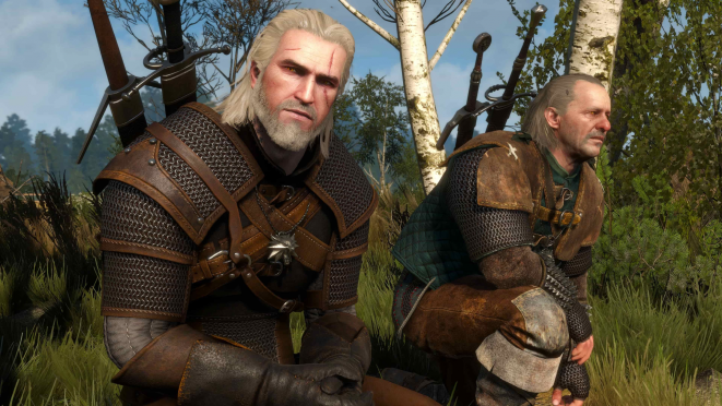 Geralt a Vesemir 