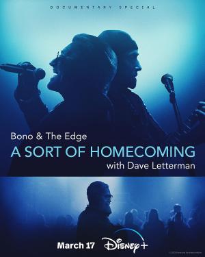 Bono a The Edge A Sort of Homecoming s Davem Lettermanem